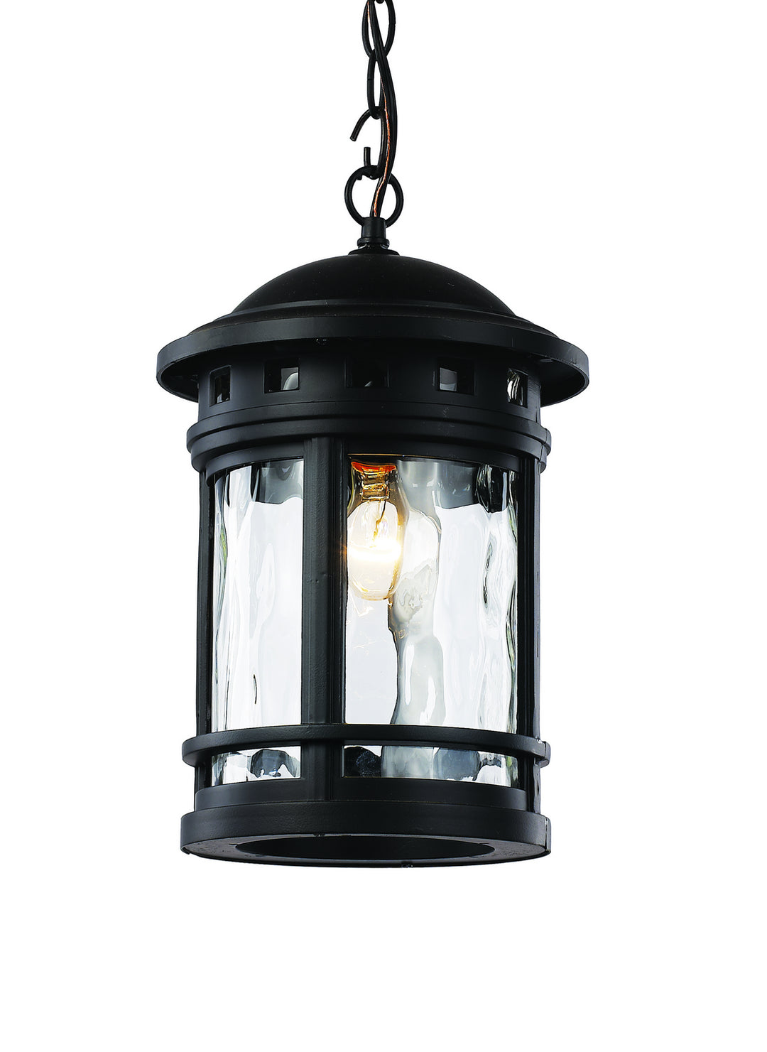 Boardwalk One Light Hanging Lantern in Black - available from The Lighting Shoppe, trusted by Canadian homeowners