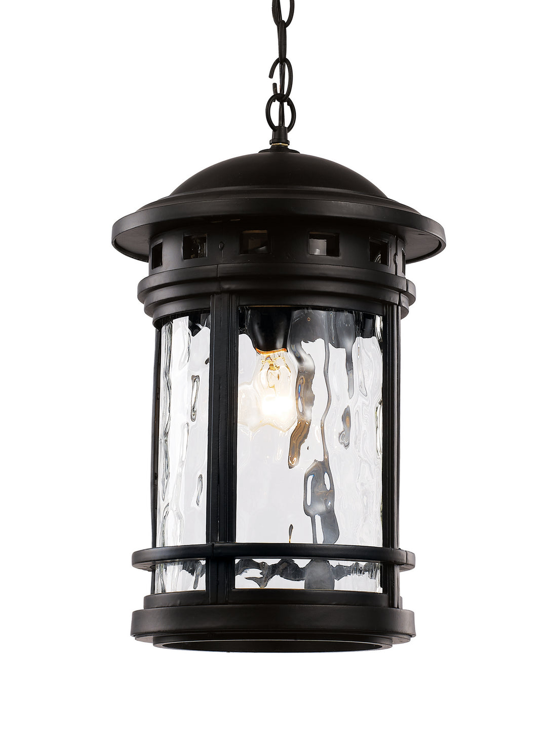Boardwalk One Light Hanging Lantern in Black - available from The Lighting Shoppe, trusted by Canadian homeowners