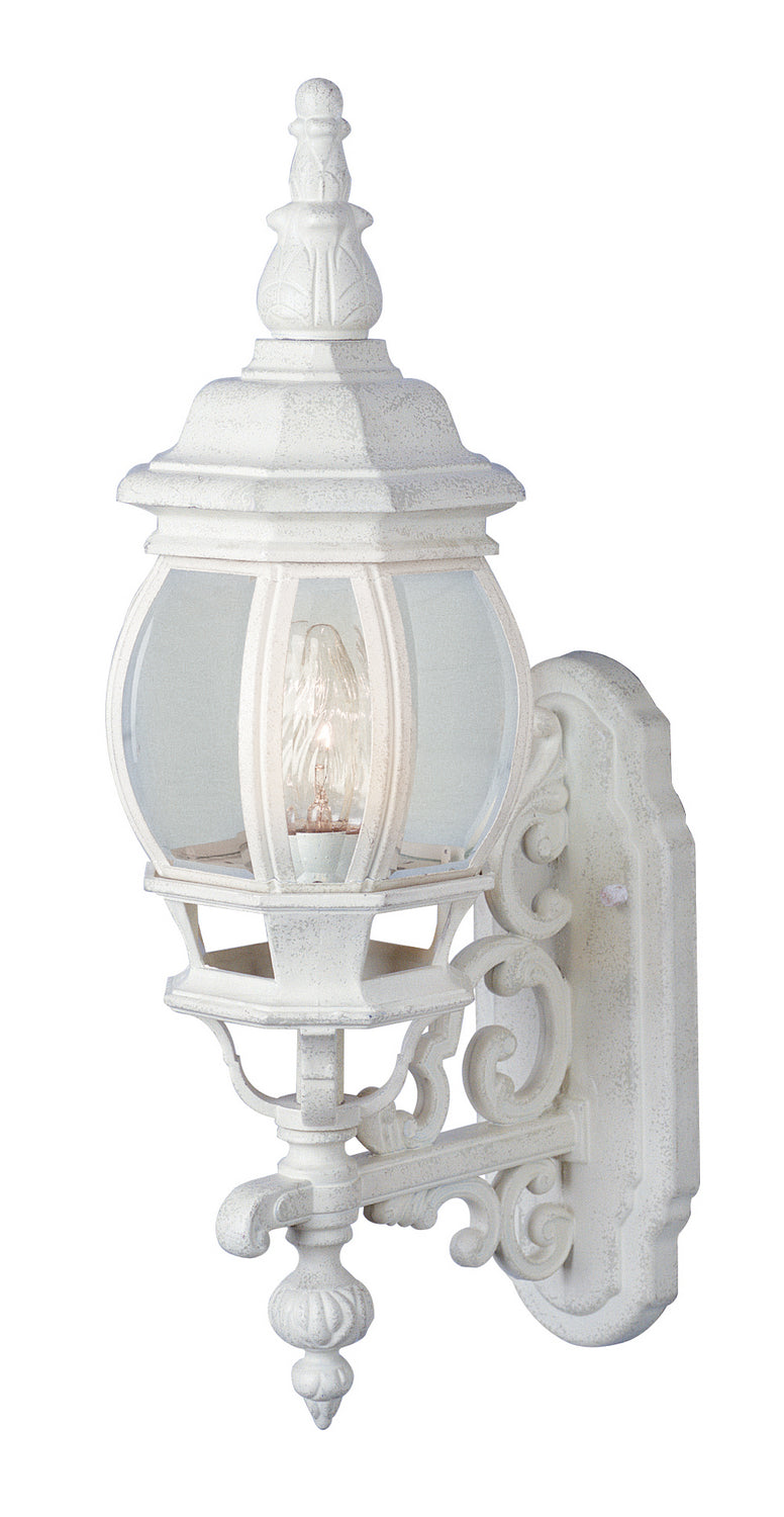 Francisco One Light Wall Lantern in White - available from The Lighting Shoppe, trusted by Canadian homeowners