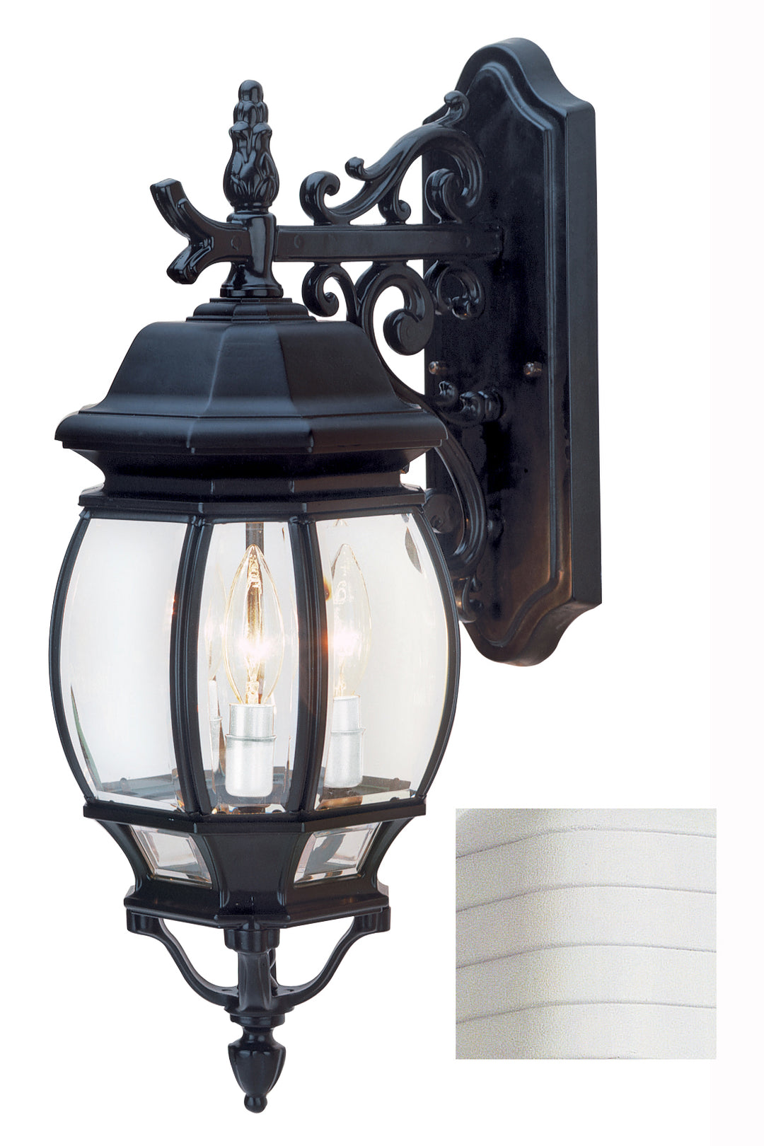 Francisco Three Light Wall Lantern in White - available from The Lighting Shoppe, trusted by Canadian homeowners