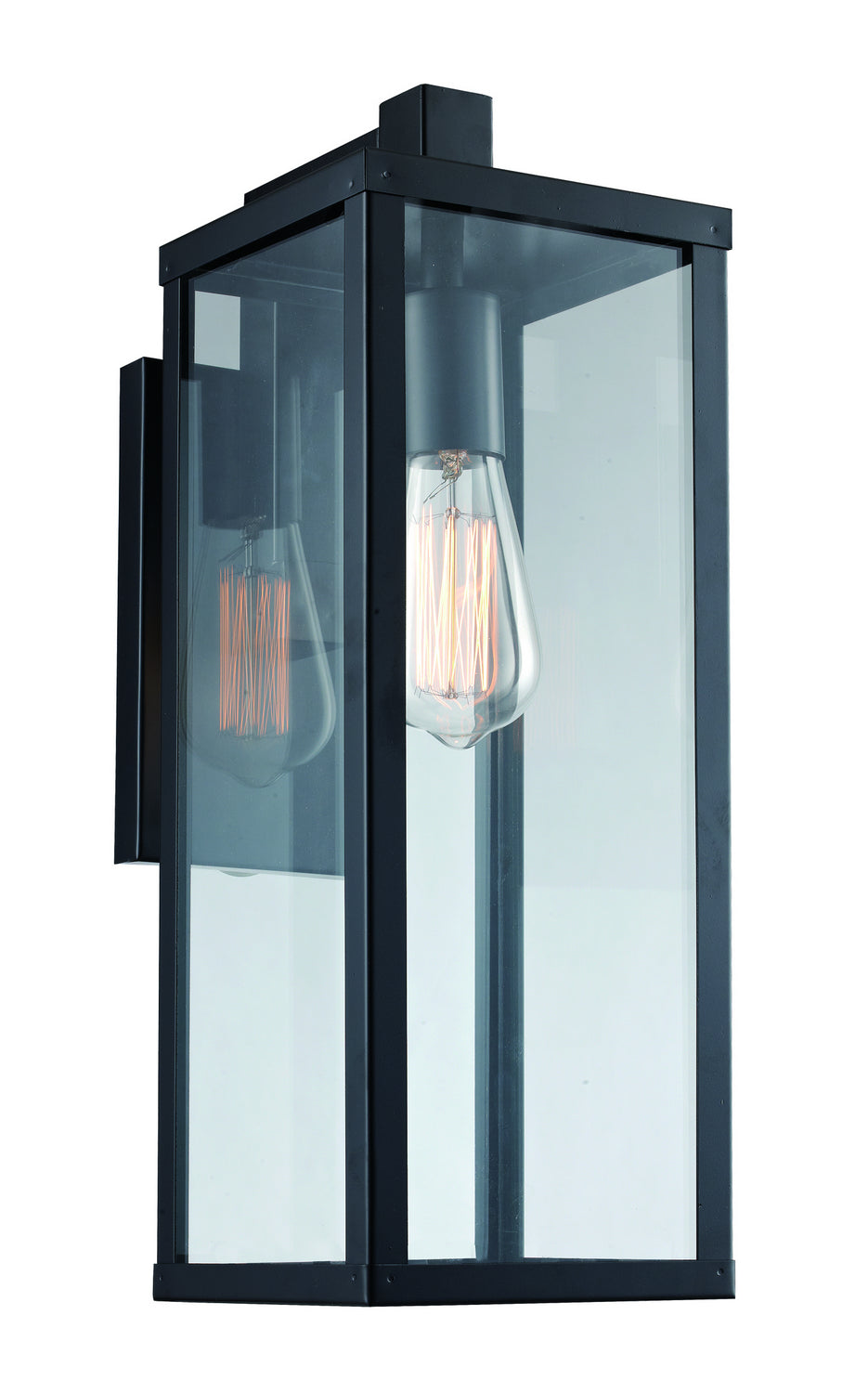 Oxford One Light Wall Lantern in Black - available from The Lighting Shoppe, trusted by Canadian homeowners