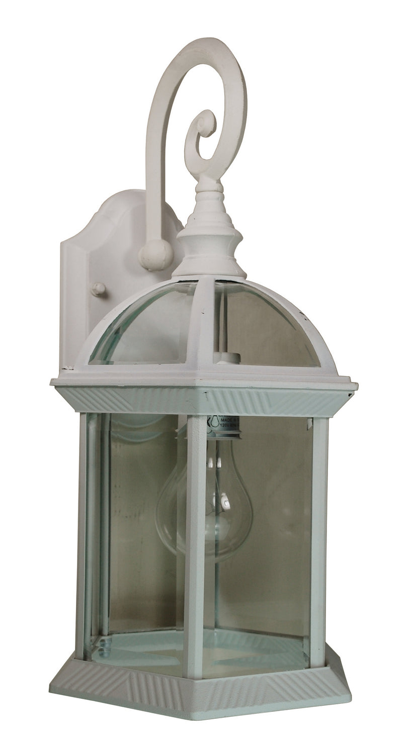 Wentworth One Light Wall Lantern in White - available from The Lighting Shoppe, trusted by Canadian homeowners