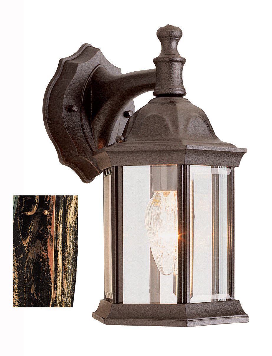 Cumberland One Light Wall Lantern in Black Copper - available from The Lighting Shoppe, trusted by Canadian homeowners