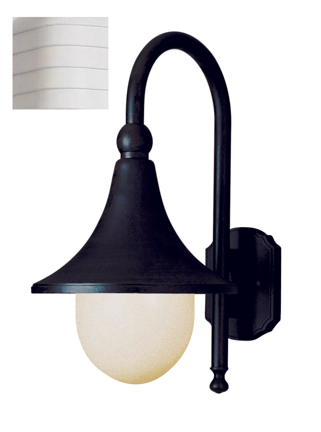 Promenade One Light Wall Lantern in White - available from The Lighting Shoppe, trusted by Canadian homeowners