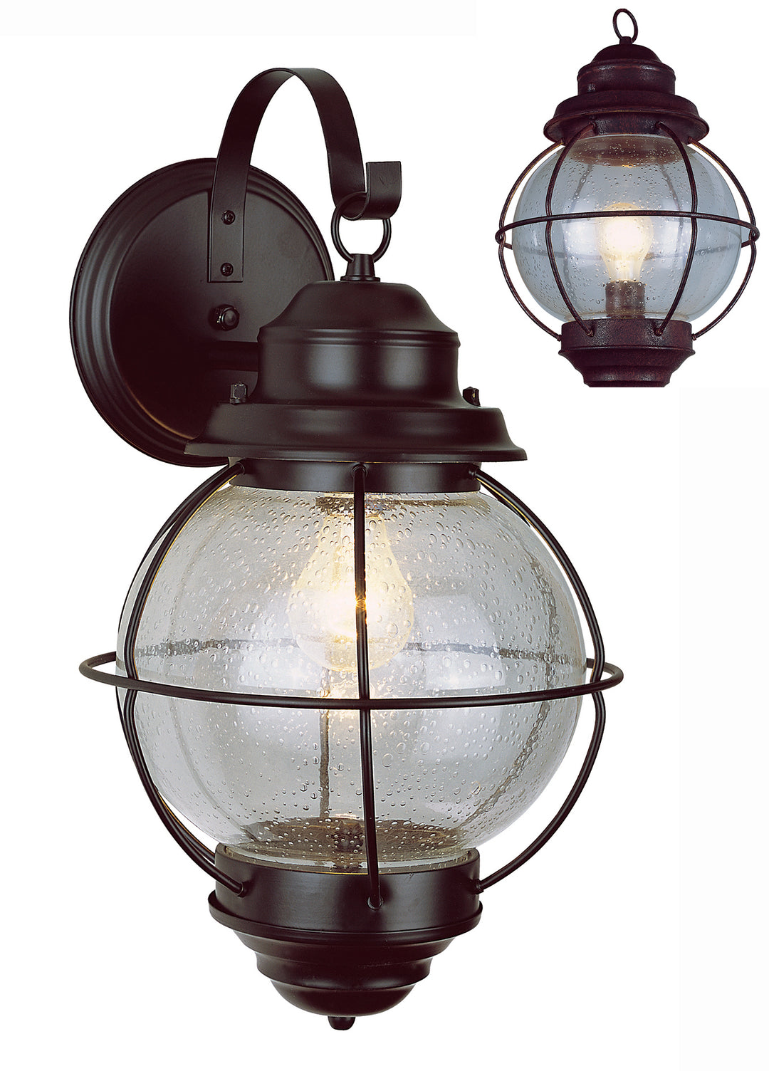 Catalina One Light Wall Lantern in Rustic Bronze - available from The Lighting Shoppe, trusted by Canadian homeowners