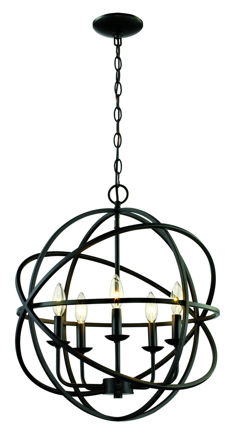 Apollo Five Light Pendant in Rubbed Oil Bronze - available from The Lighting Shoppe, trusted by Canadian homeowners