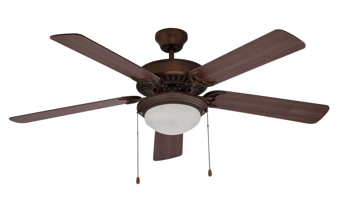 Westwood One Light Ceiling Fan in Rubbed Oil Bronze - available from The Lighting Shoppe, trusted by Canadian homeowners