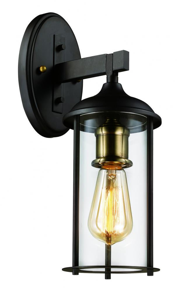 Blues One Light Wall Lantern in Rubbed Oil Bronze /Antique Brass - available from The Lighting Shoppe, trusted by Canadian homeowners