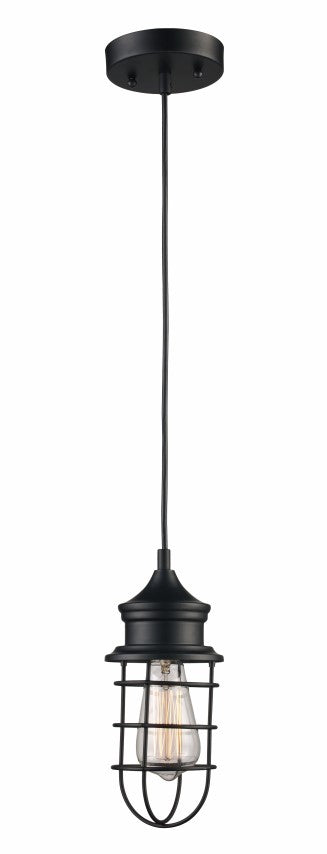 Camp One Light Pendant in Black - available from The Lighting Shoppe, trusted by Canadian homeowners