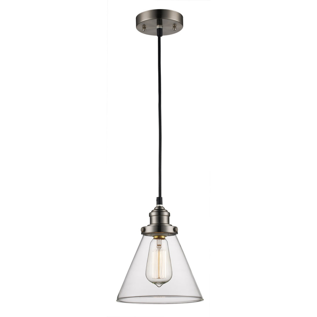 Jenny One Light Mini Pendant in Brushed Nickel - available from The Lighting Shoppe, trusted by Canadian homeowners