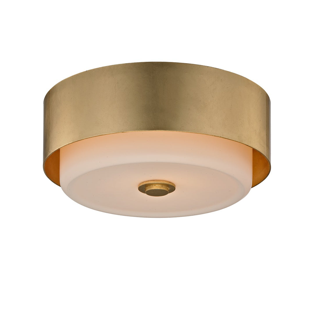 Allure Two Light Flush Mount in Gold Leaf - available from The Lighting Shoppe, trusted by Canadian homeowners