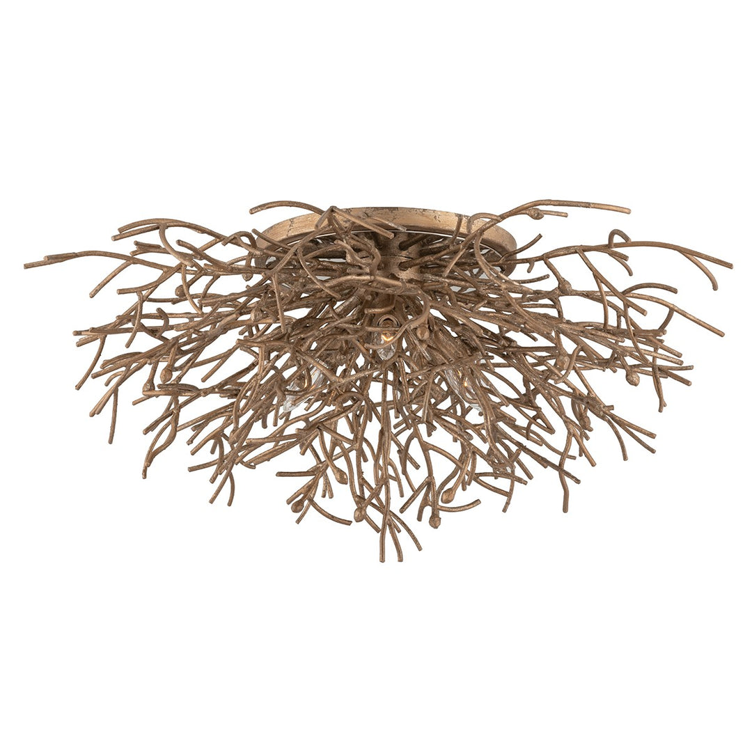 Sierra Three Light Flush Mount in Distressed Bronze - available from The Lighting Shoppe, trusted by Canadian homeowners