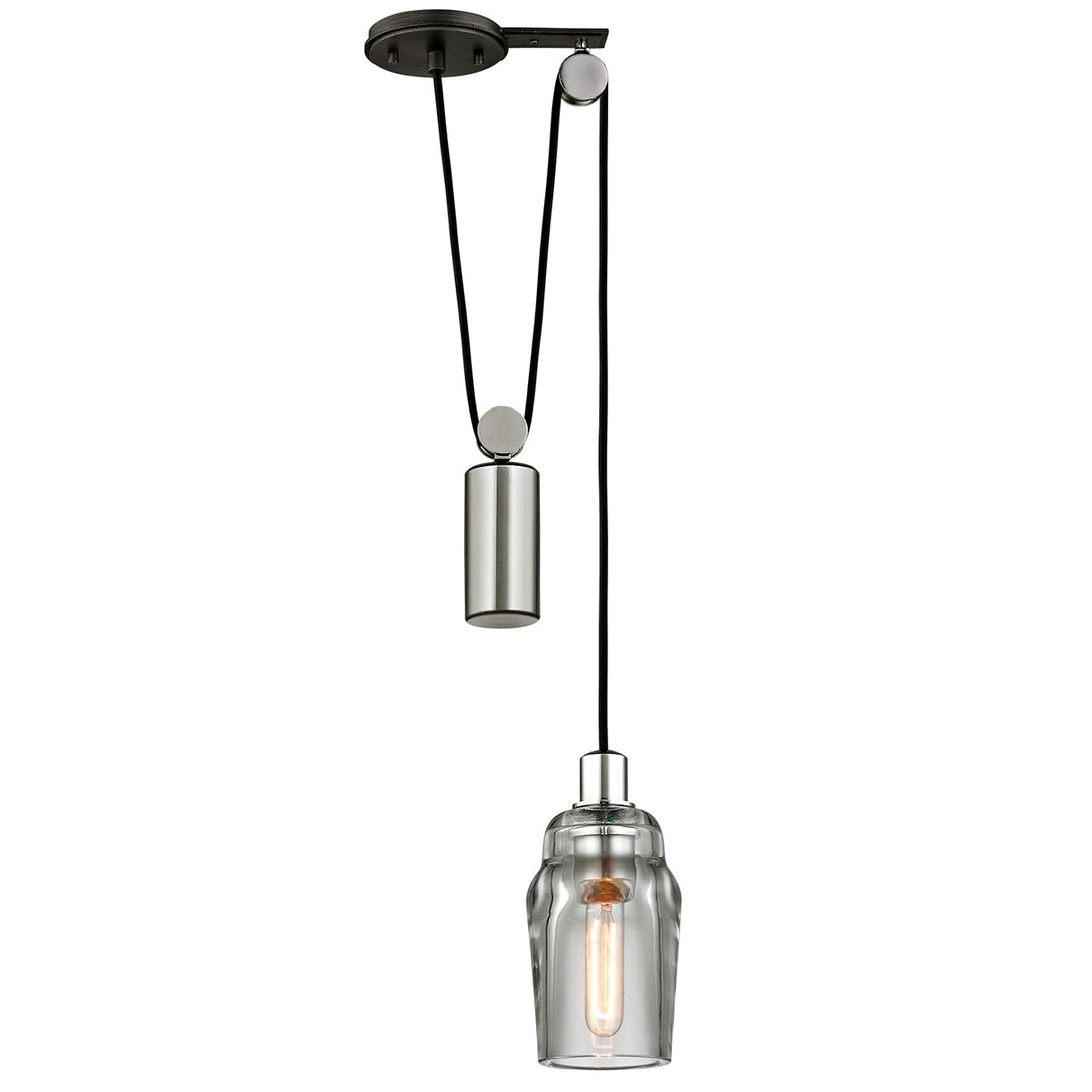Citizen One Light Pendant in Graphite And Polished Nickel - available from The Lighting Shoppe, trusted by Canadian homeowners