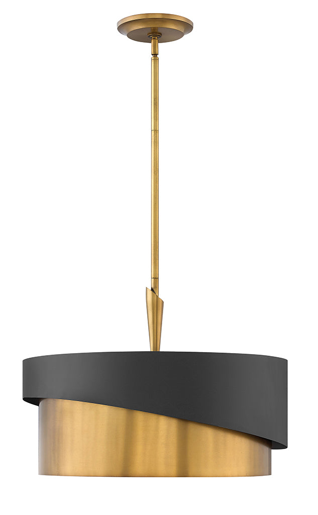 Gigi LED Foyer Pendant in Heritage Brass - available from The Lighting Shoppe, trusted by Canadian homeowners