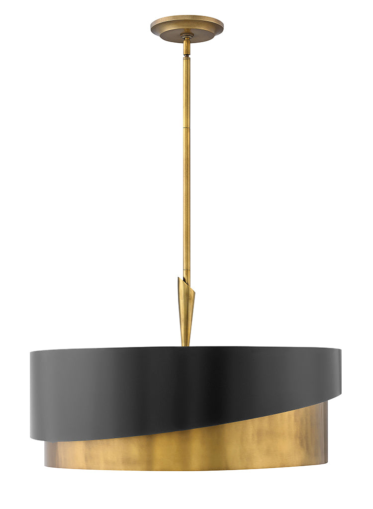 Gigi LED Chandelier in Heritage Brass - available from The Lighting Shoppe, trusted by Canadian homeowners