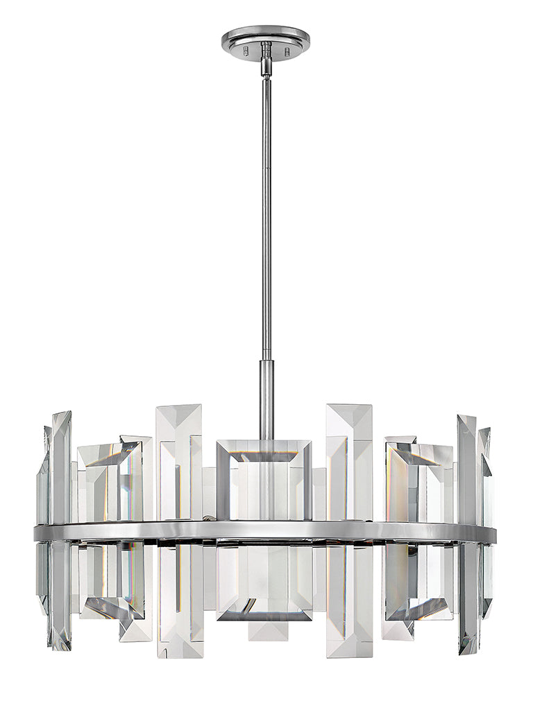 Odette LED Chandelier in Polished Nickel - available from The Lighting Shoppe, trusted by Canadian homeowners