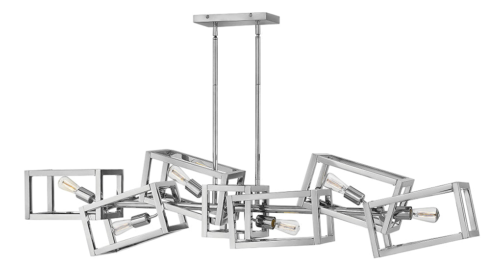Ensemble LED Linear Chandelier in Polished Nickel - available from The Lighting Shoppe, trusted by Canadian homeowners