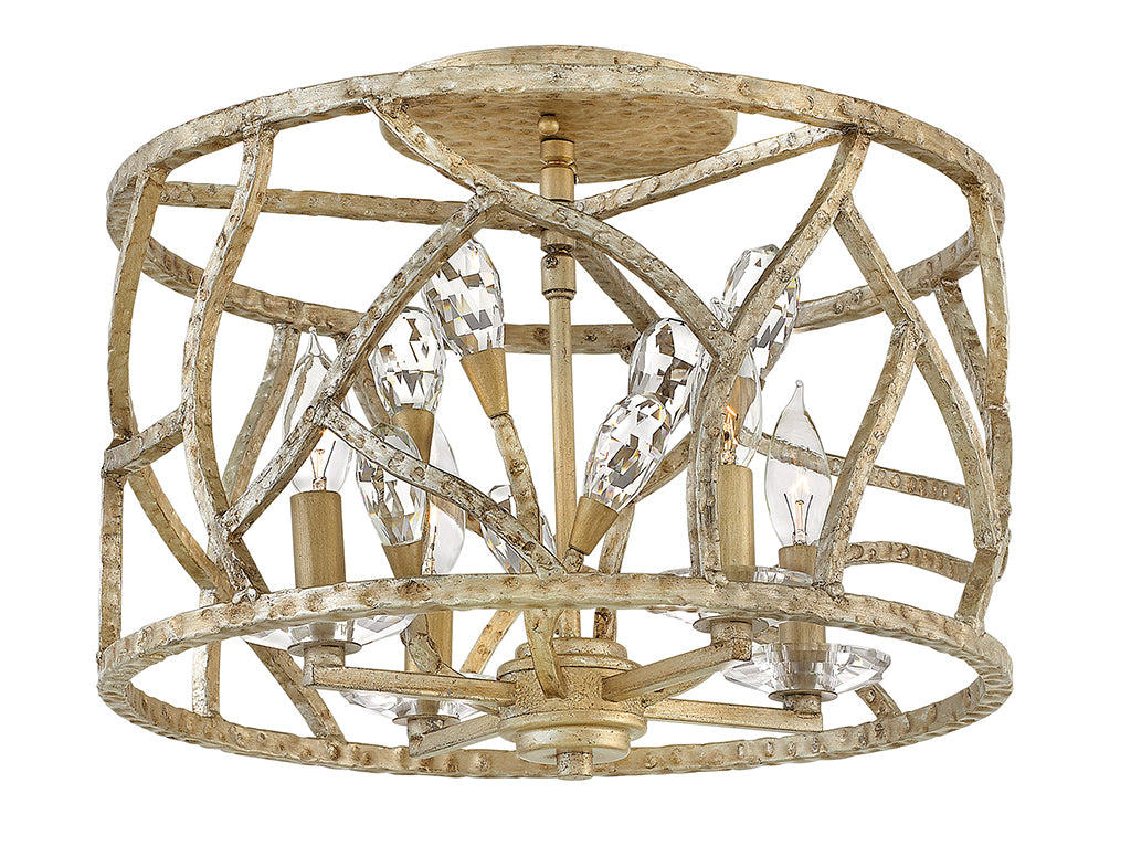 Eve LED Flush Mount in Champagne Gold - available from The Lighting Shoppe, trusted by Canadian homeowners