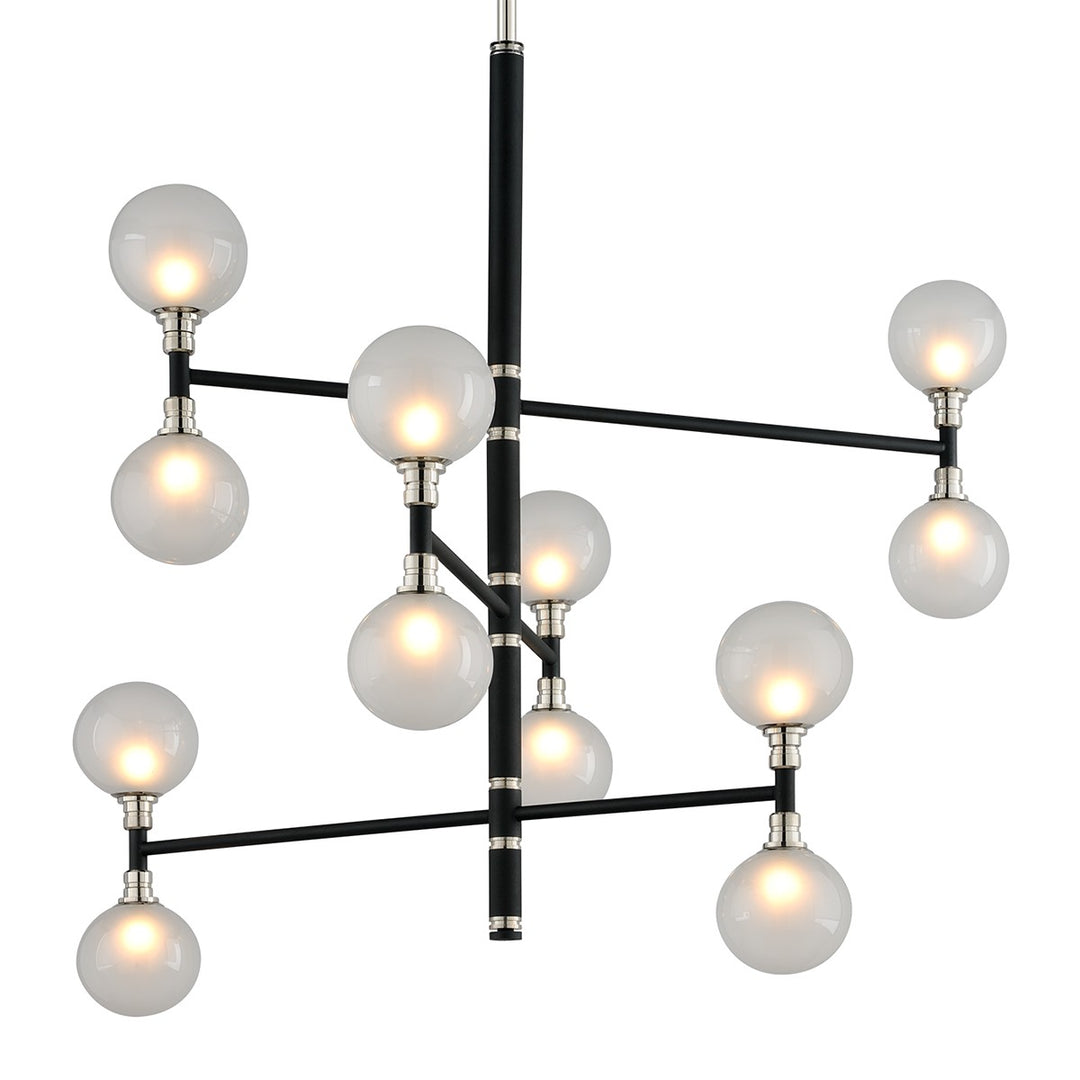 Troy Lighting Canada - F4826-TBK/PN - 12 Light Chandelier - Andromeda - Texture Black