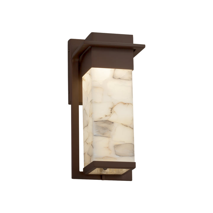 Justice Designs - ALR-7541W-DBRZ - LED Outdoor Wall Sconce - Alabaster Rocks - Dark Bronze