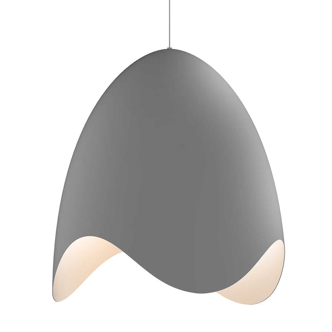 Waveforms LED Pendant in Dove Gray - available from The Lighting Shoppe, trusted by Canadian homeowners