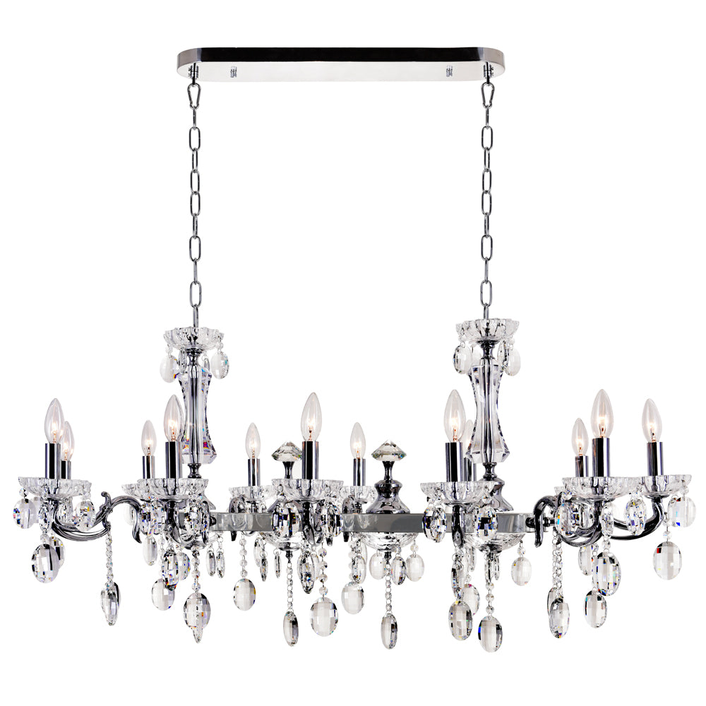CWI Lighting Canada - 2016P46C-12 - 12 Light Chandelier - Flawless - Chrome