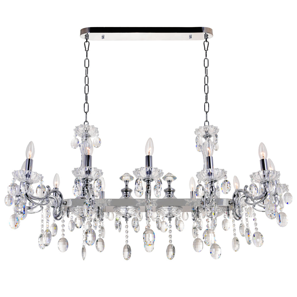 CWI Lighting Canada - 2016P46C-12 - 12 Light Chandelier - Flawless - Chrome