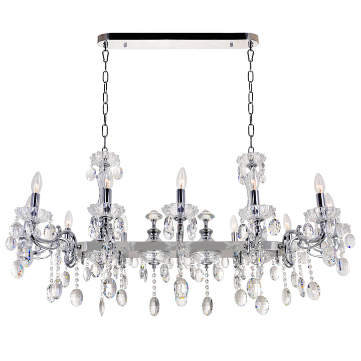 CWI Lighting Canada - 2016P46C-12 - 12 Light Chandelier - Flawless - Chrome