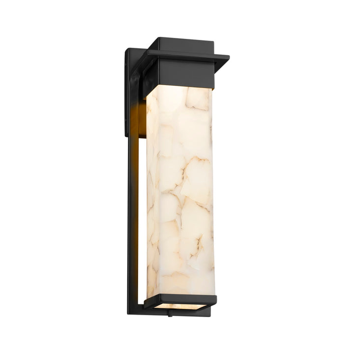 Justice Designs - ALR-7544W-MBLK - LED Outdoor Wall Sconce - Alabaster Rocks - Matte Black