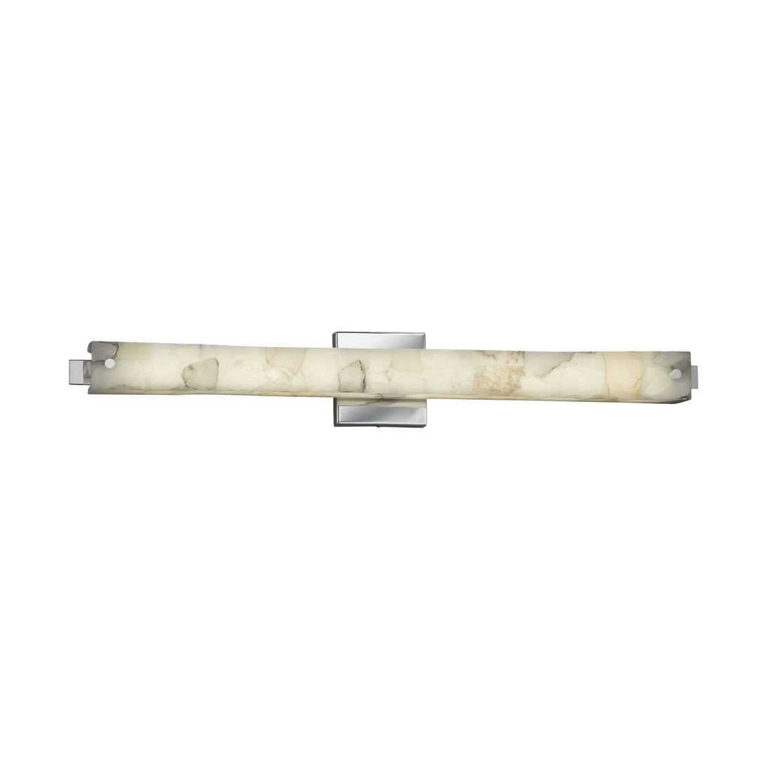 Justice Designs - ALR-8685-CROM - LED Linear Bath Bar - Alabaster Rocks - Polished Chrome
