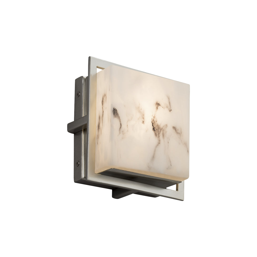 Justice Designs - FAL-7561W-NCKL - LED Outdoor Wall Sconce - LumenAria - Brushed Nickel