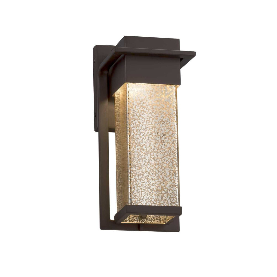 Fusion LED Outdoor Wall Sconce in Dark Bronze Justice Designs