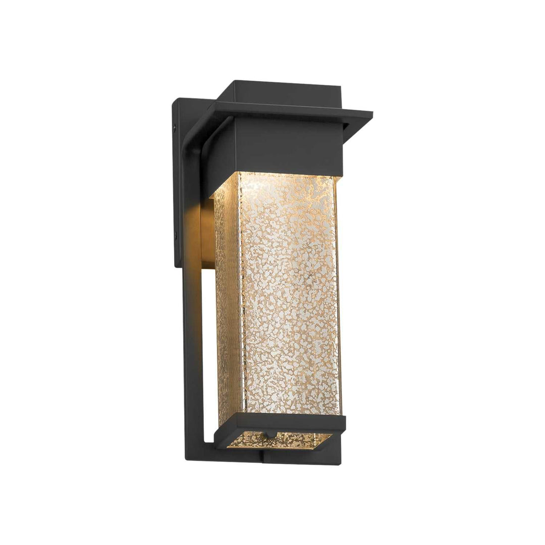 Fusion LED Outdoor Wall Sconce in Matte Black Justice Designs
