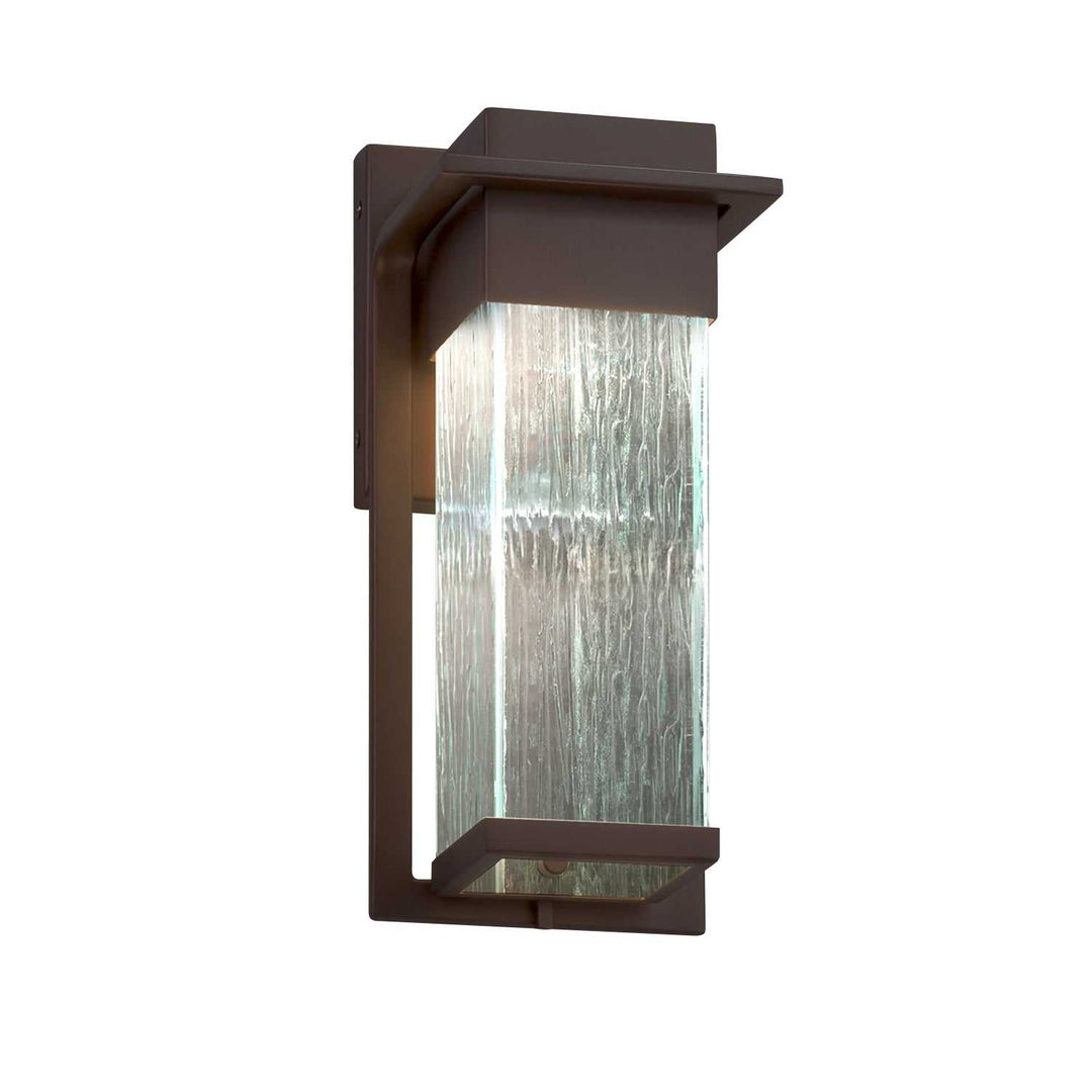 Fusion LED Outdoor Wall Sconce in Dark Bronze Justice Designs