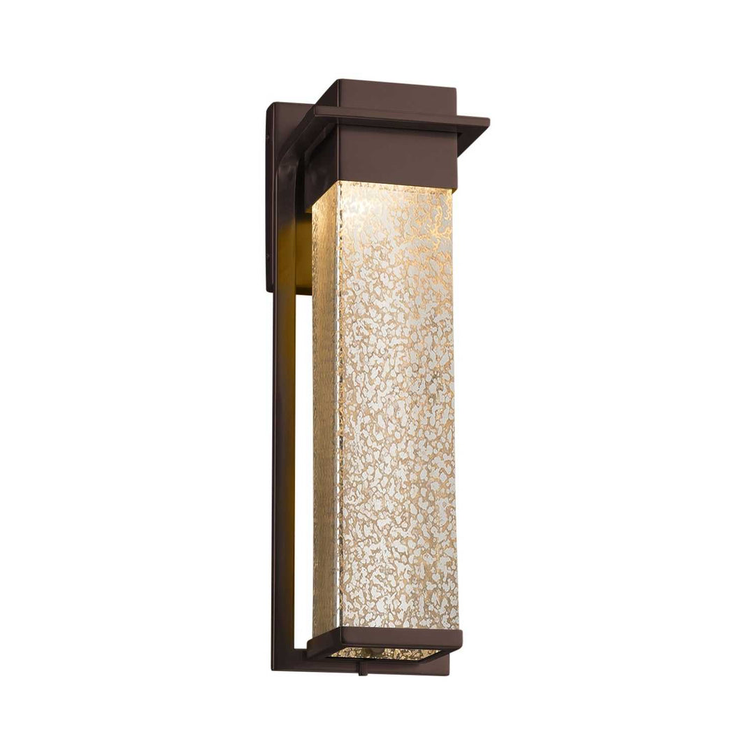 Fusion LED Outdoor Wall Sconce in Dark Bronze Justice Designs