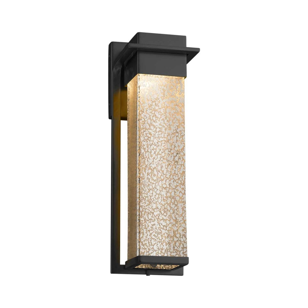 Fusion LED Outdoor Wall Sconce in Matte Black Justice Designs