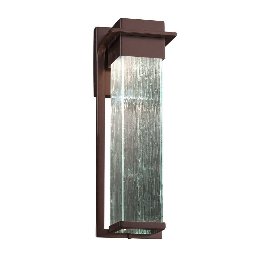 Fusion LED Outdoor Wall Sconce in Dark Bronze Justice Designs