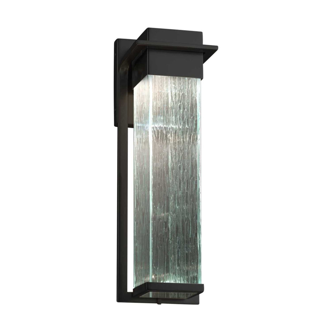 Fusion LED Outdoor Wall Sconce in Matte Black Justice Designs