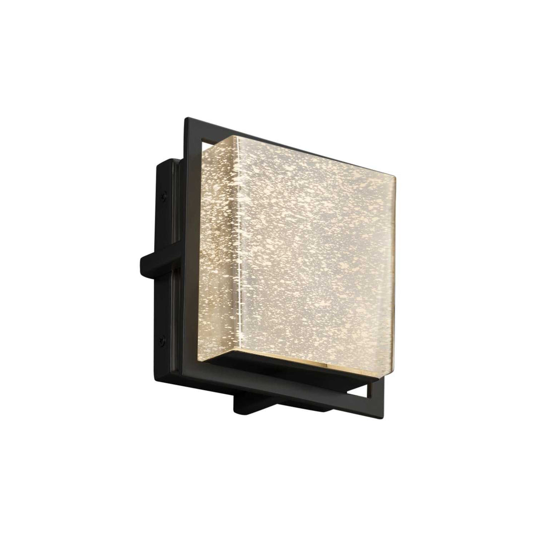 Fusion LED Outdoor Wall Sconce in Matte Black Justice Designs