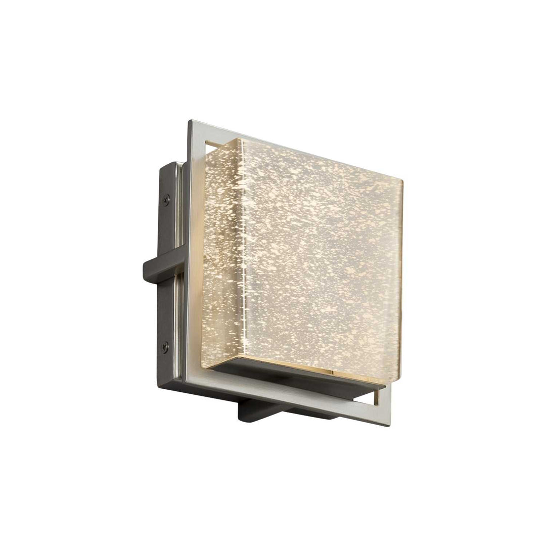 Fusion LED Outdoor Wall Sconce in Brushed Nickel Justice Designs