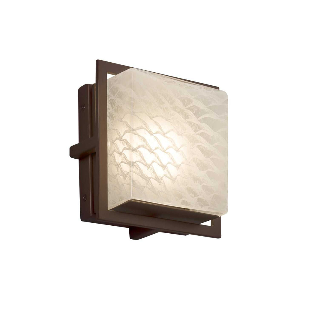 Fusion LED Outdoor Wall Sconce in Dark Bronze Justice Designs