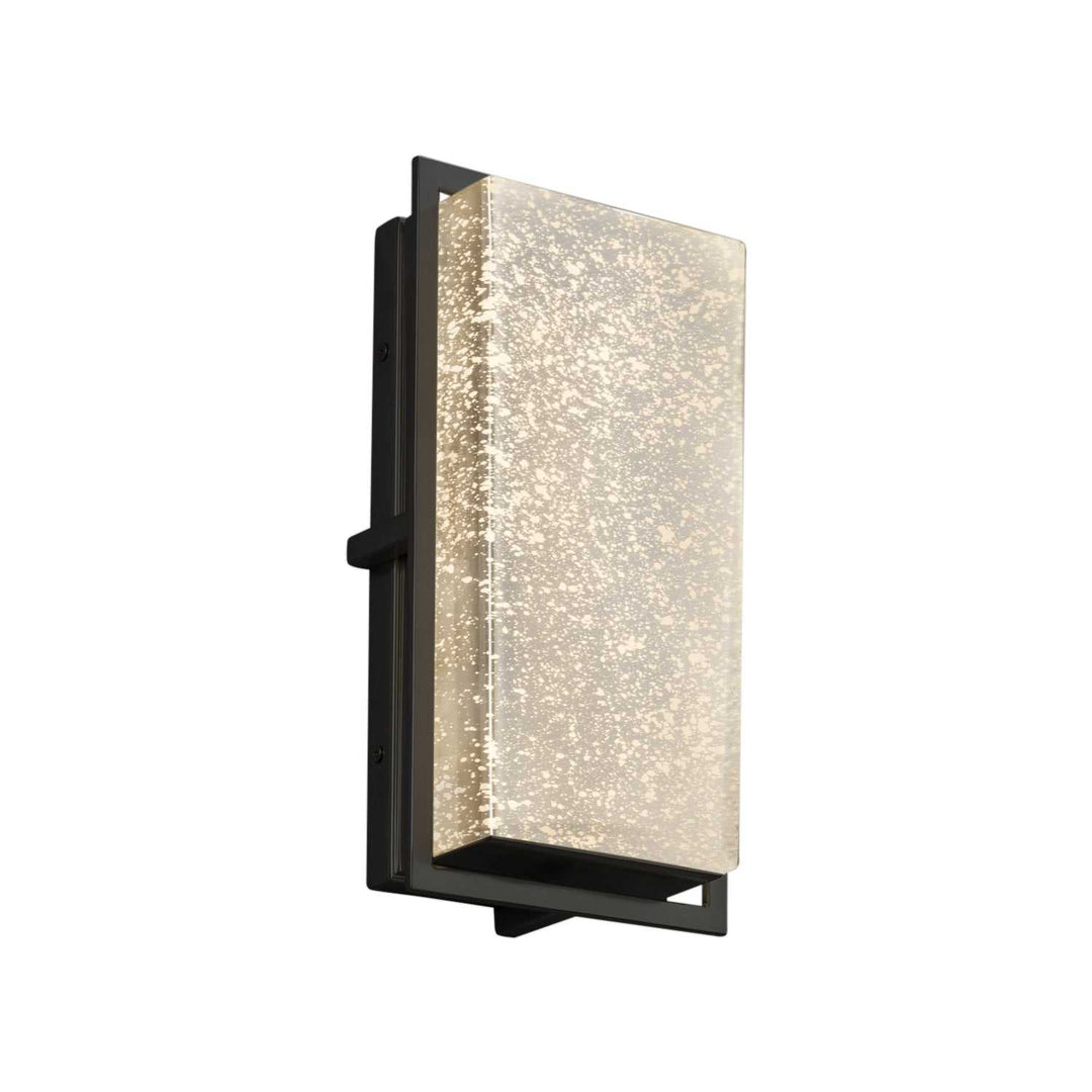 Fusion LED Outdoor Wall Sconce in Matte Black Justice Designs