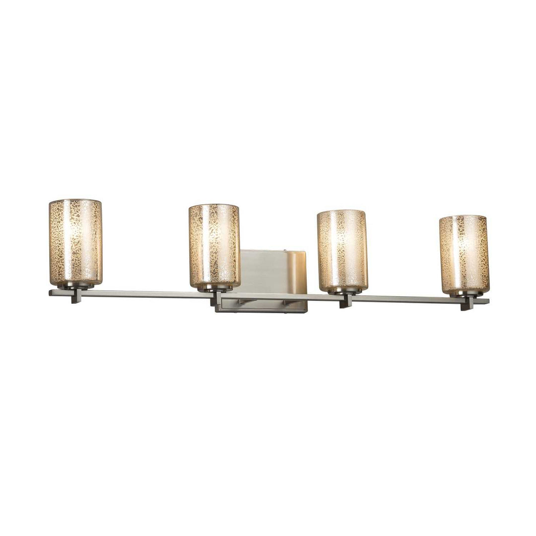 Fusion Four Light Bath Bar in Brushed Nickel Justice Designs