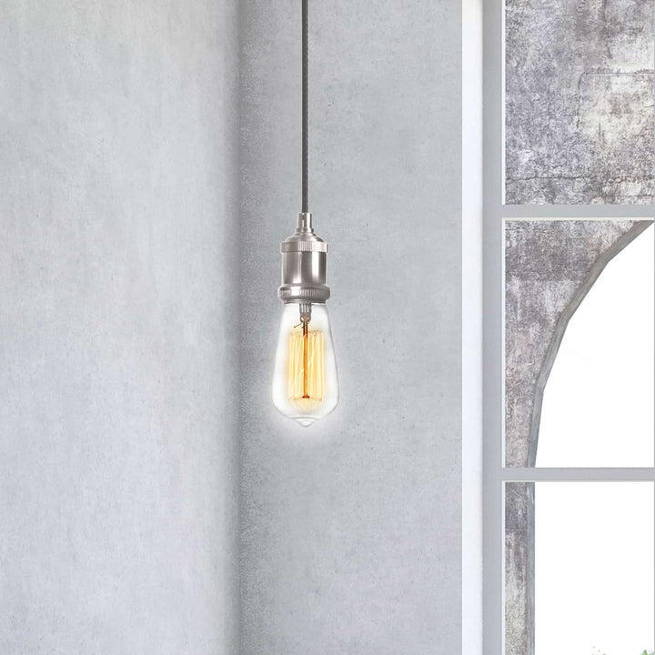 Dainolite Canada - 409-102P-SC - One Light Pendant - Vintage - Satin Chrome