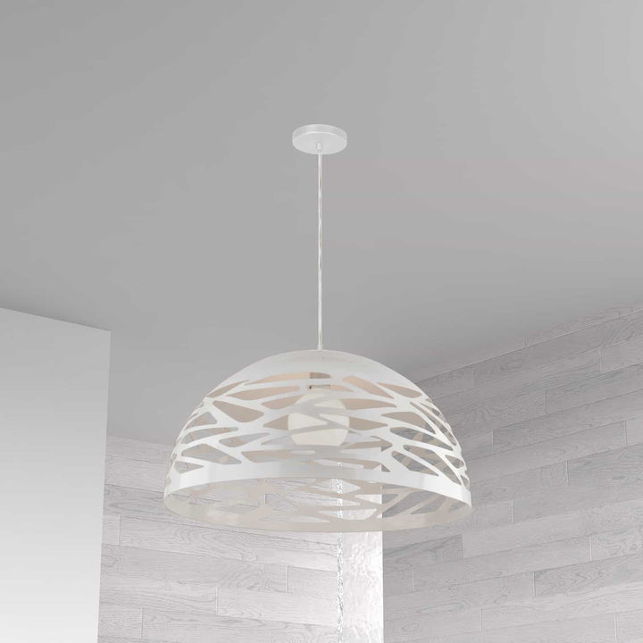 Dainolite Canada - COR-161P-WH - One Light Pendant - Coral - White