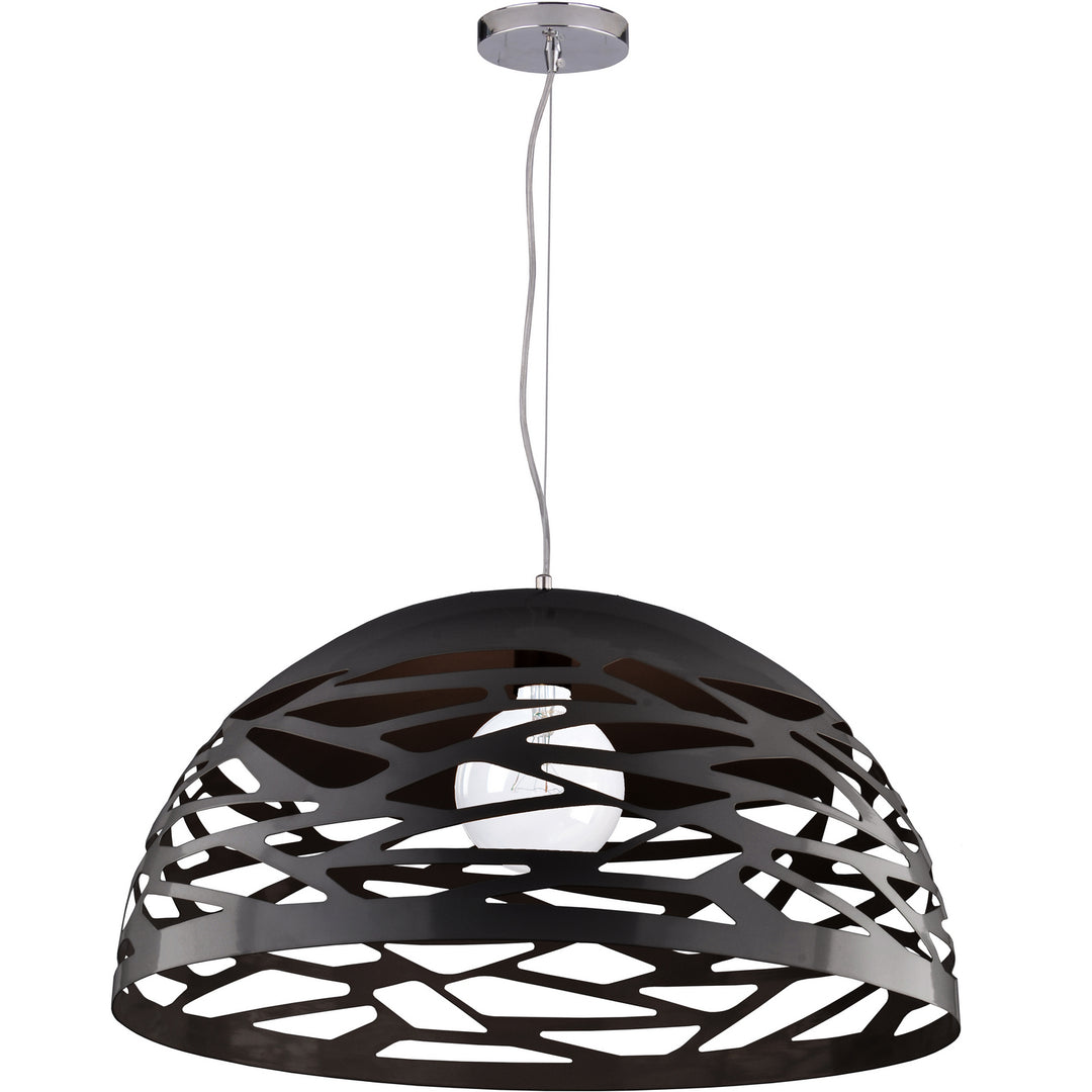 Coral One Light Pendant in Black - available from The Lighting Shoppe, trusted by Canadian homeowners