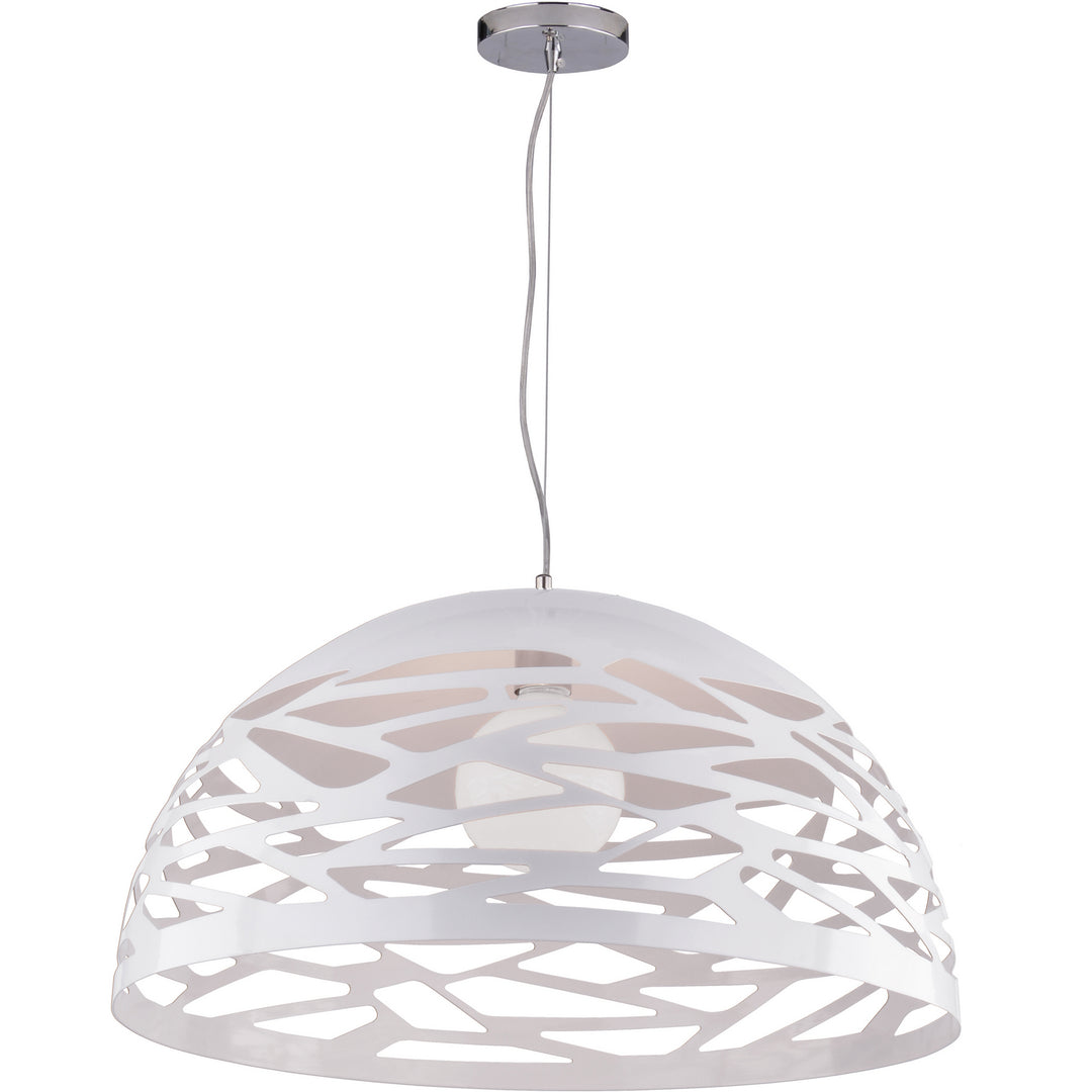 Coral One Light Pendant in White - available from The Lighting Shoppe, trusted by Canadian homeowners