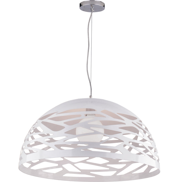 Coral One Light Pendant in White - available from The Lighting Shoppe, trusted by Canadian homeowners
