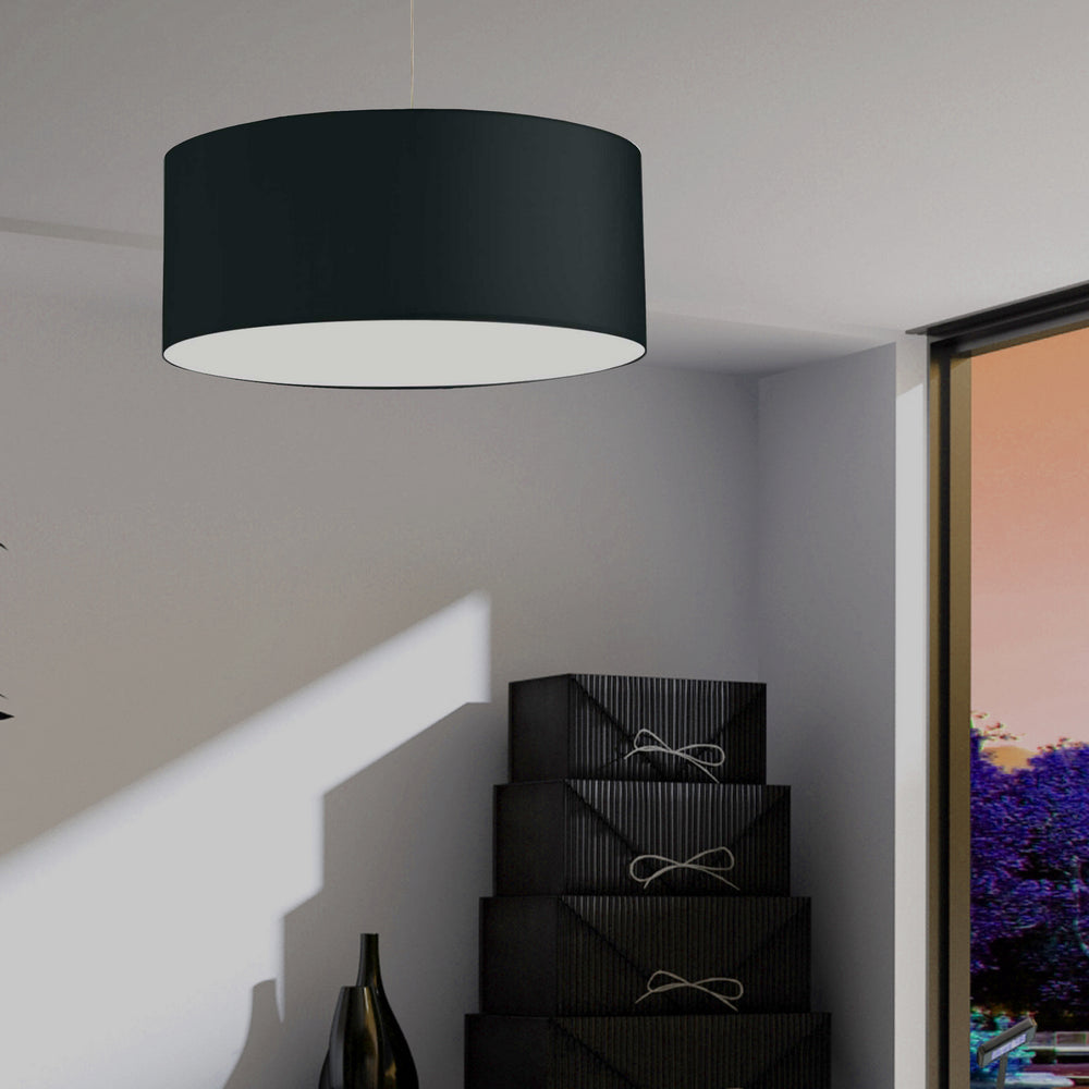 Dainolite Canada - DRM-L-797 - One Light Pendant - Oversized Drum - Black