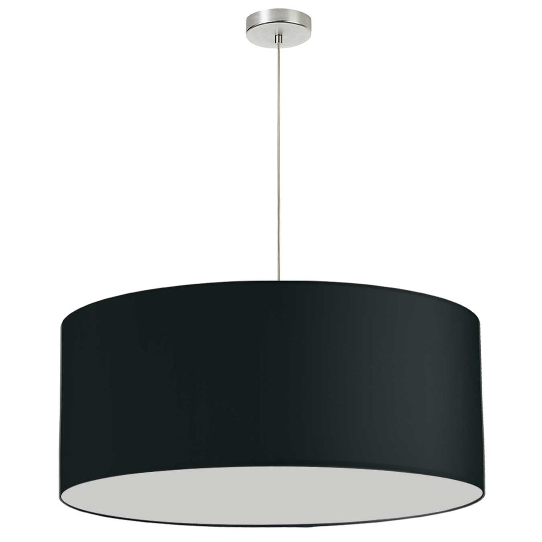 Oversized Drum One Light Pendant in Black - available from The Lighting Shoppe, trusted by Canadian homeowners